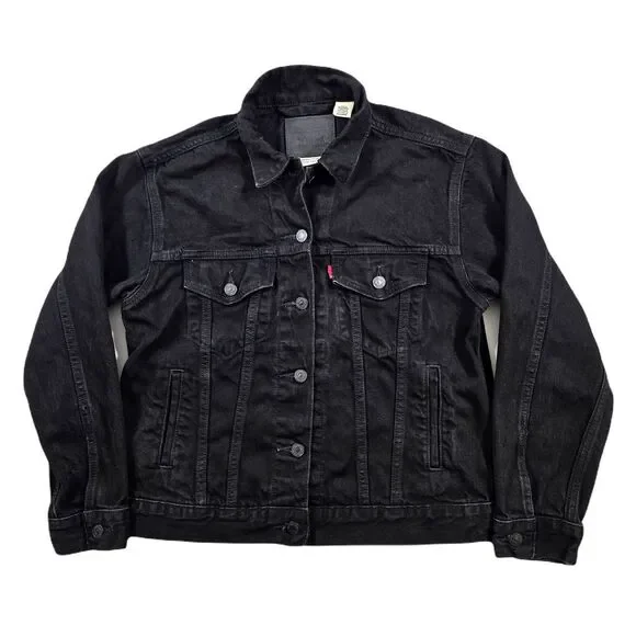 Levis Premium Black Fullzip Sports Leather Jacket Black | TikTok